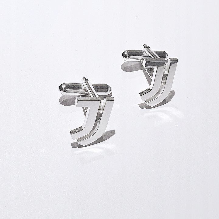 Spinki do koszuli mankietów Juventus srebro