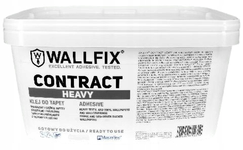 Klej do tapet flizelinowych ciężkich gotowy WALLFIX CONTRACT HEAVY 5 kg