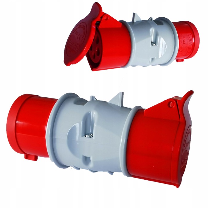 Adapter siłowy wtyczka 32A/5P z gniazdem16A/5P IP44