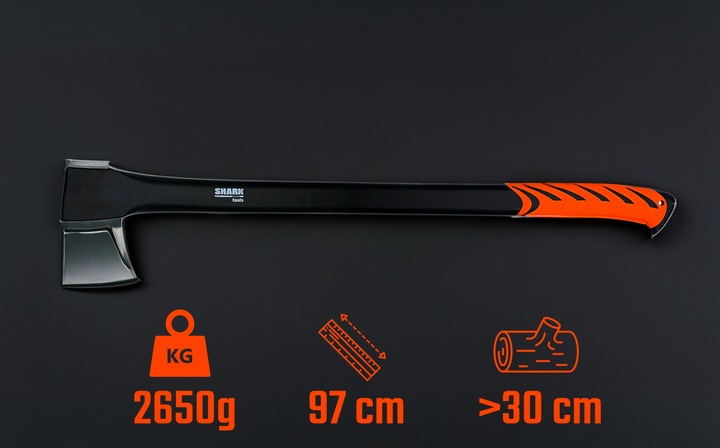 SIEKIERA rozłupująca do łupania do drewna ostrze XXL 97cm 2,65kg +OSTRZAŁKA