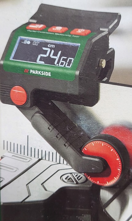 PARKSIDE Cyfrowy przyrząd pomiarowy do pił ukośnych tnących taśmowych PDKM