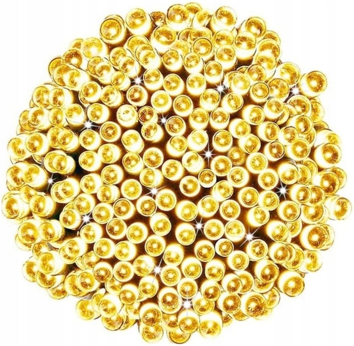 Lampki Choinkowe 1000 LED BIAŁE CIEPŁE ZEW / WEW