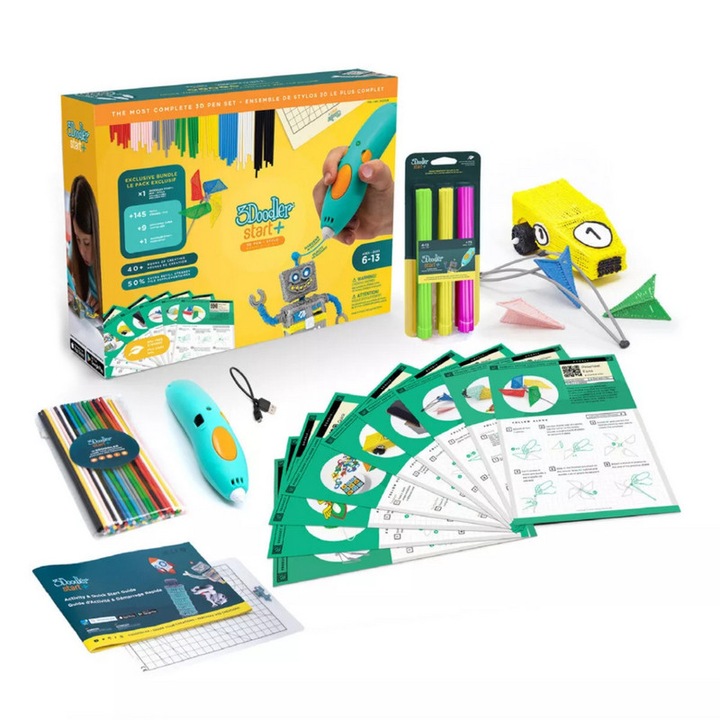 Długopis 3D 3Doodler Start SZABLONY wkłady filament dla dzieci PODKŁADKA