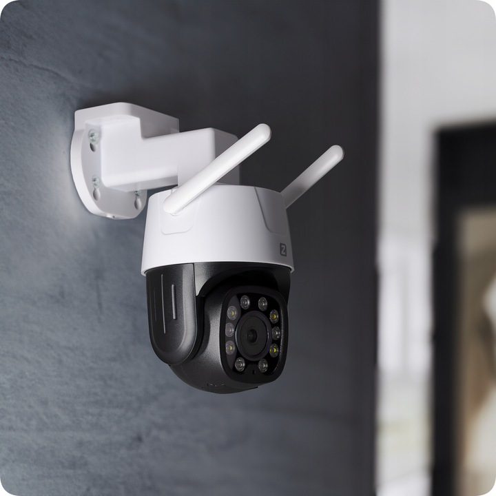 Kamera Zewnętrzna Obrotowa WiFi 8MPx 8MP 4K UHD AUDIO APLIKACJA 4XZOOM