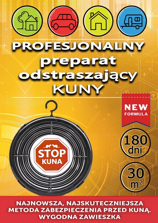 Nowość! KUNA STOP! Profesjonalny preparat NA KUNY!