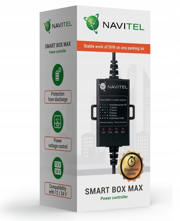 ADAPTER ZASILANIA NAVITEL SMART BOX MAX USB C ACC DO TRYBU PARKINGOWEGO