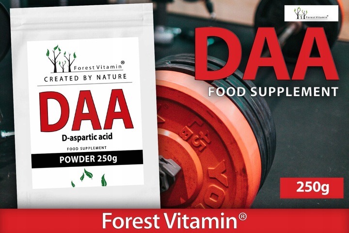 D.A.A 250g TRIBULUS TESTOSTERON D-asparaginowy DAA CZYSTY HMB LIBIDO