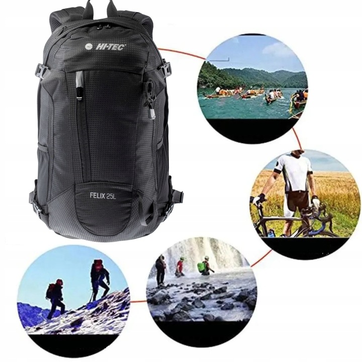 Plecak turystyczny trekkingowy szkolny pojemny pokrowiec wodoszczelny 20l