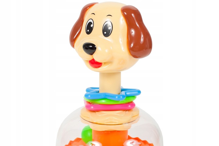 BĄCZEK SPINNER DLA DZIECI PIESEK Z KULECZKAMI ZABAWKA WIRUJĄCA DLA DZIECI