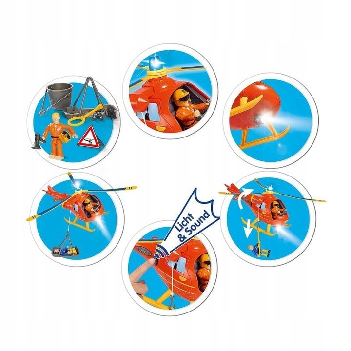 SIMBA Helikopter Strażak Sam Wallby mini