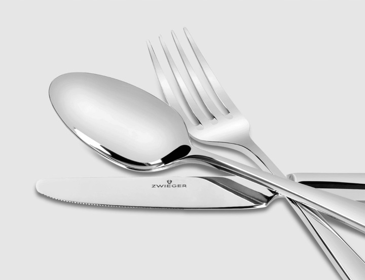 ZWIEGER TOLEDO ZESTAW SZTUĆCÓW 24 EL 6 OSÓB POŁYSK STAL NIERDZEWNA