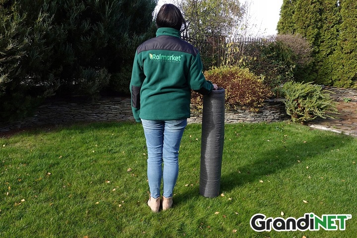 Siatka Maskująca 2x15m 80% Grafitowa Osłona Wiatr Maskująca Ogrodzenie Płot