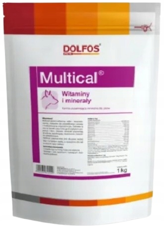 Multical multiwitamina dla psa WITAMINY I MINERAŁY proszek 1000 g
