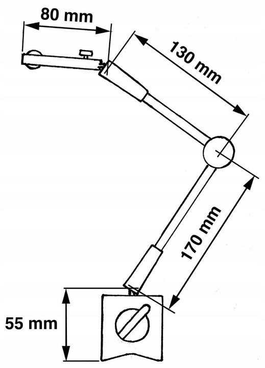 Statyw pomiarowy magnetyczny do czujnika zegarowego 405mm LIMIT