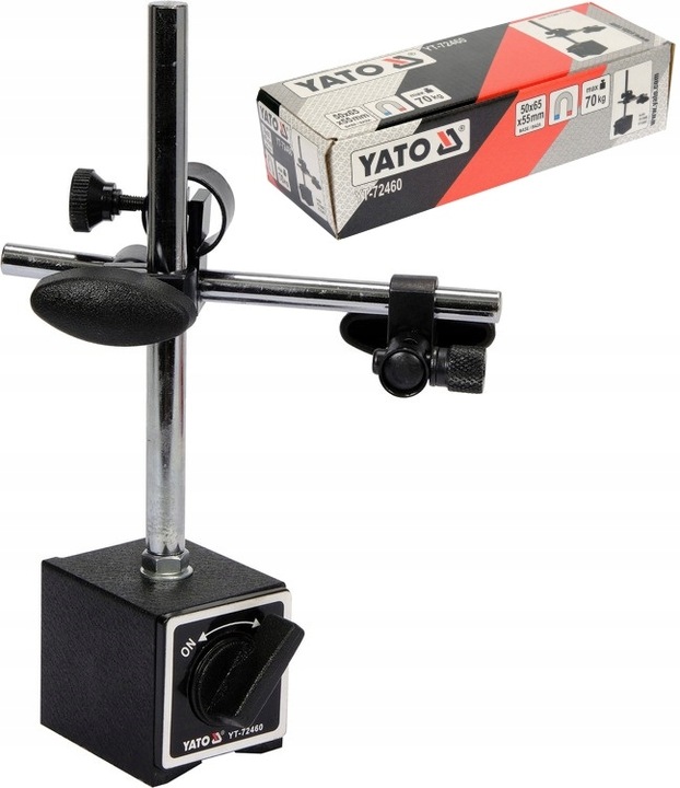 YATO STATYW MAGNETYCZNY DO CZUJNIKA ZEGAROWEGO