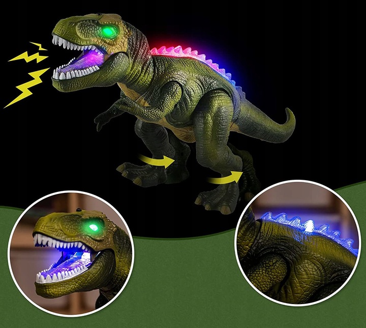 MEGA OGROMNY INTERAKTYWNY DINOZAUR T-REX ZDALNIE STEROWANY CHODZI RYCZY XXL