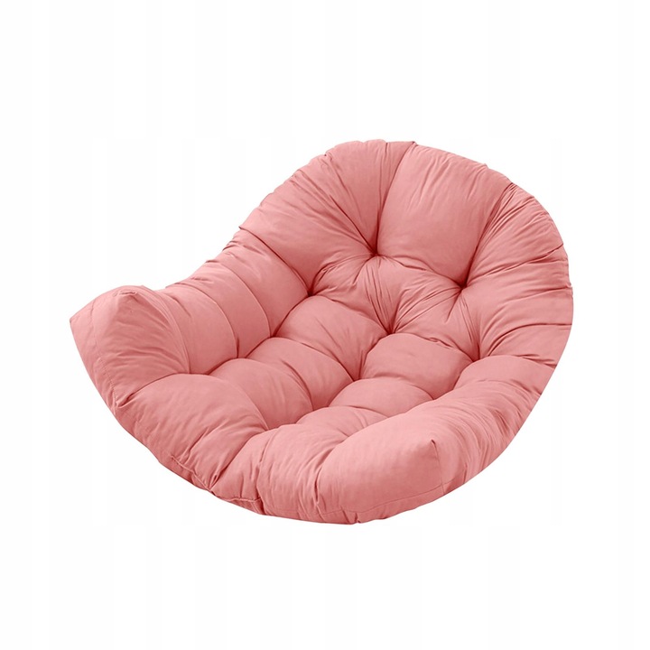 Poduszka na krzesło Egg, miękka, gruba, hamak, huśtawka, wisząca, różowa