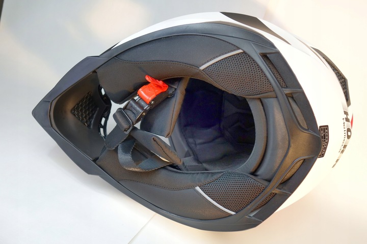 KASK MOTOCYKLOWY CROSS HORN ENDURO QUAD POD INTERKOM+ GOGLE KOMINIARKA XS