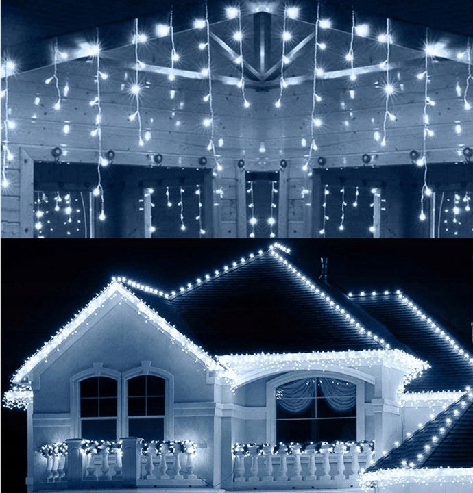 SOPLE FLASH 1000 LED 40m ZEWNĘTRZNE BIAŁE ZIMNE lampki z Zimnym Flashem