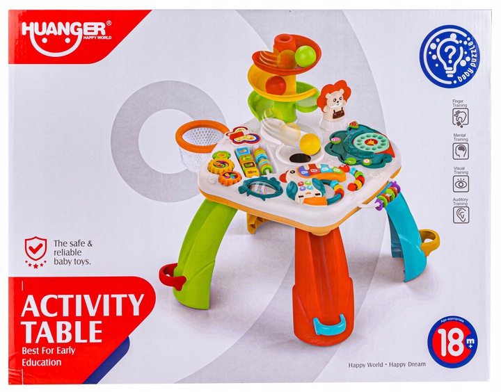 EDUKACYJNY interaktywny STOLIK ORGANKI ZJEŻDŻALNIA PIŁEK PIŁKI Liczydło