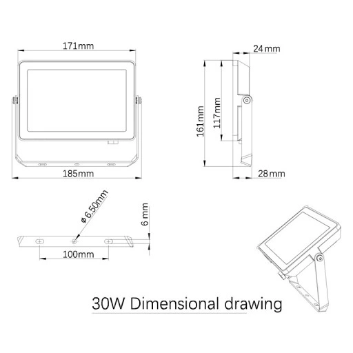 Naświetlacz LED 30W 2850lm 4000K IP65 Halogen Reflektor Lampa PHILIPS