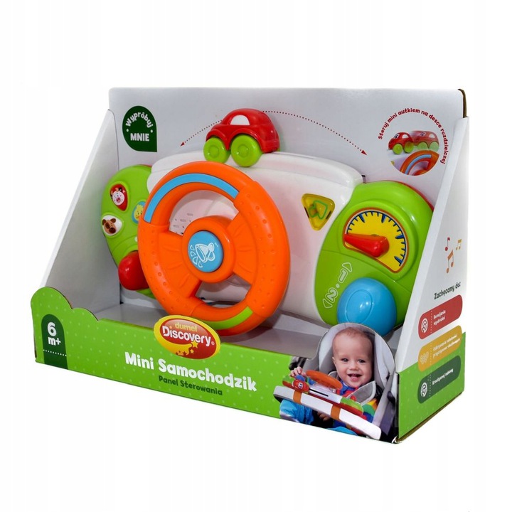 Zabawka Interaktywna Kierownica Mini samochodzik Dumel Discovery DD45287