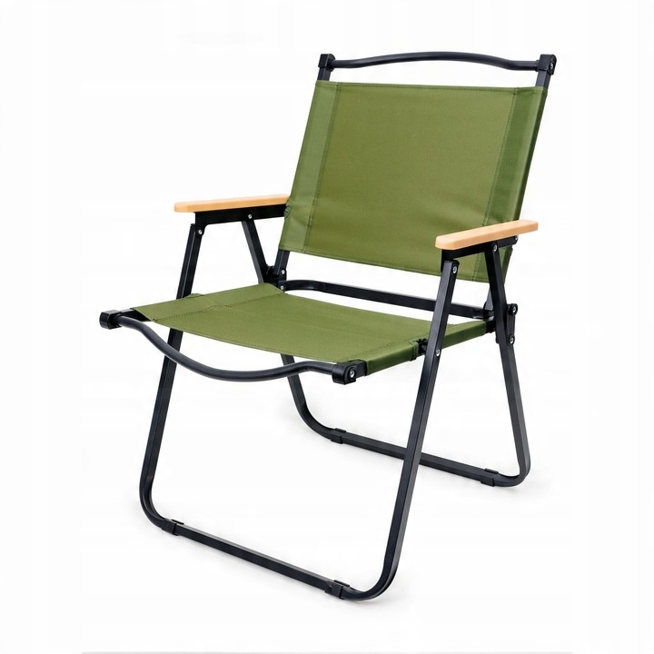 KRZESŁO SKŁADANE OGRODOWE KRZESEŁKO TURYSTYCZNE KEMPINGOWE Z OPARCIEM