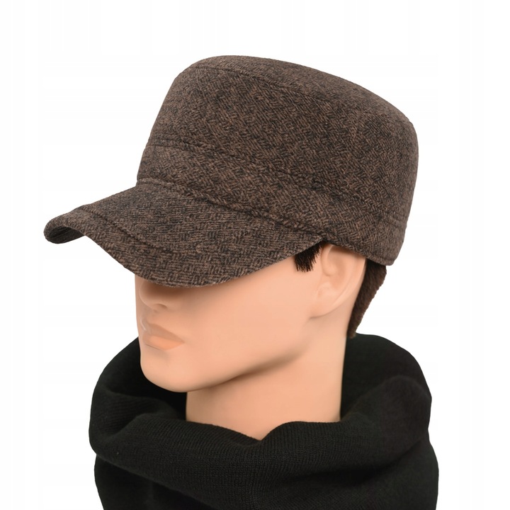 Czapka zimowa PATROLÓWKA męska Pako Jeans ocieplana z chowanymi nausznikami