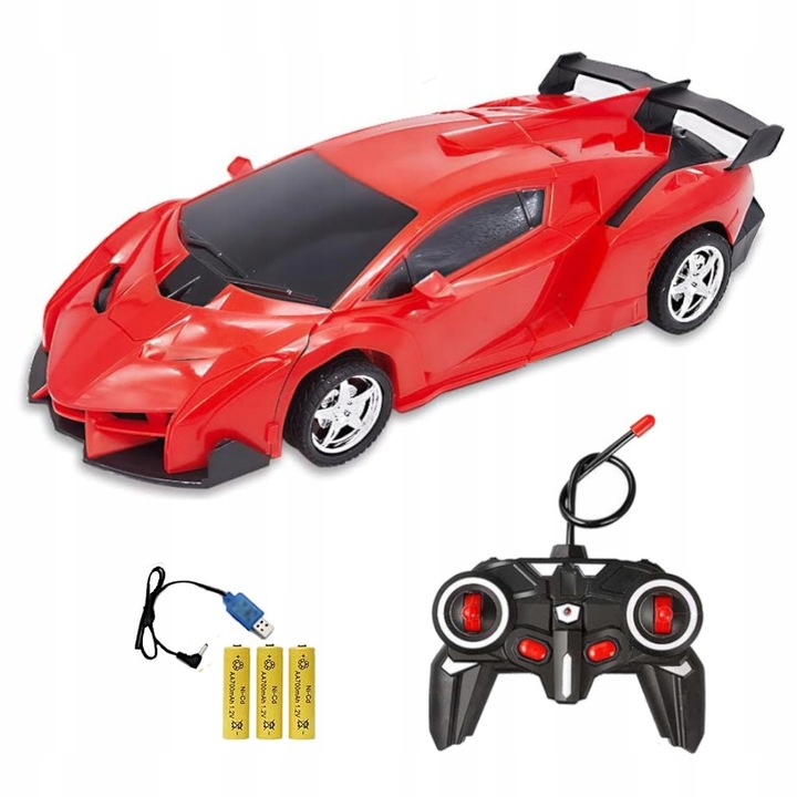 AUTO ROBOT ZDALNIE STEROWANY SAMOCHÓD RC AUOTBOT TRANSOFRMACJA 2W1 PREZENT