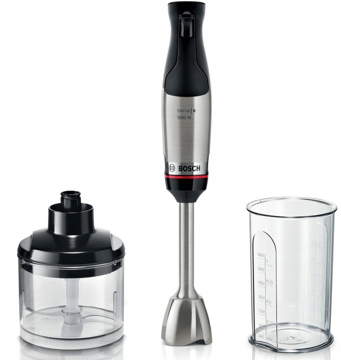 Blender ręczny ErgoMaster Bosch MSM6M620 1000W Rozdrabniacz QuattroBlade