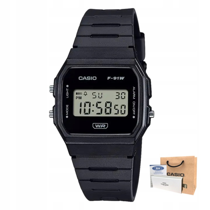 ZEGAREK CASIO F-91WB-1AEF
