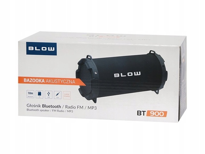 Głośnik Bluetooth BAZOOKA BLOW BT900 / Alkotest w zestawie !