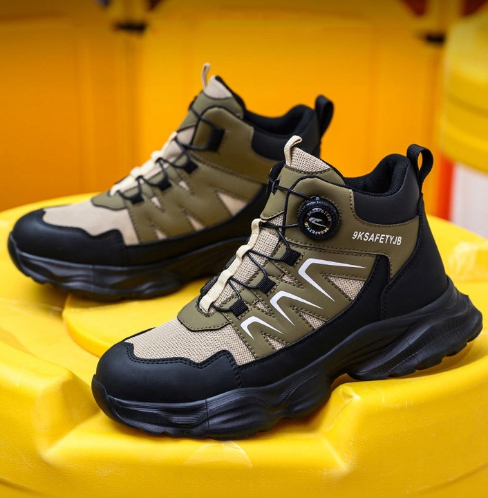 NOWY BUTY ROBOCZE MĘSKIE PÓŁBUTY ROBOCZE SPORTOWE ODDYCHAJĄCE Z NOSKIEM BHP