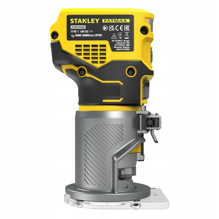 STANLEY AKUMULATOROWA FREZARKA KRAWĘDZIOWA BEZSZCZOTKOWA 18V 8mm SFMCW400B