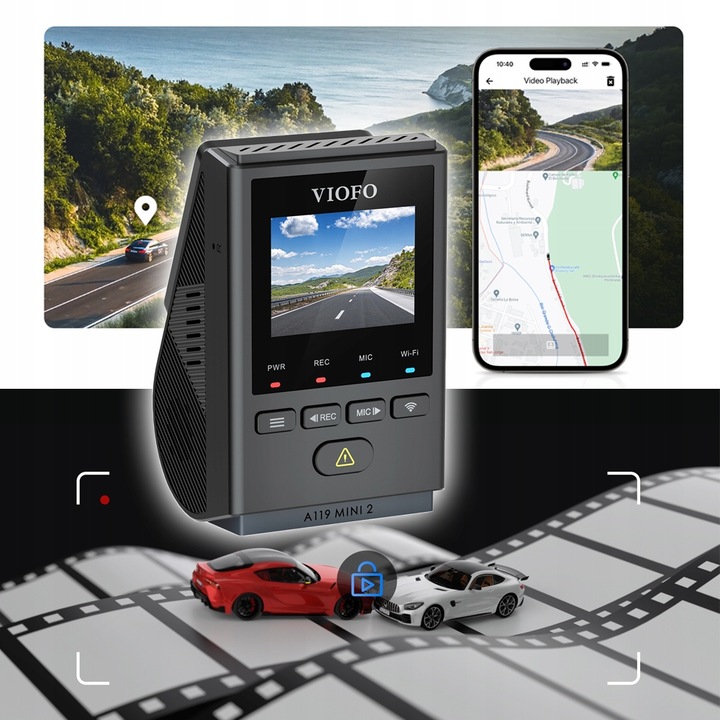 KAMERA REJESTRATOR VIOFO A119 MINI 2 GPS WIFI QHD