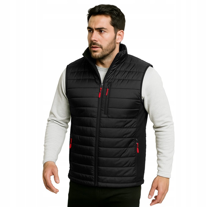 BEZRĘKAWNIK ROBOCZY męski Kamizelka Ocieplana BHP SOFTSHELL RIPSTOP STRETCH