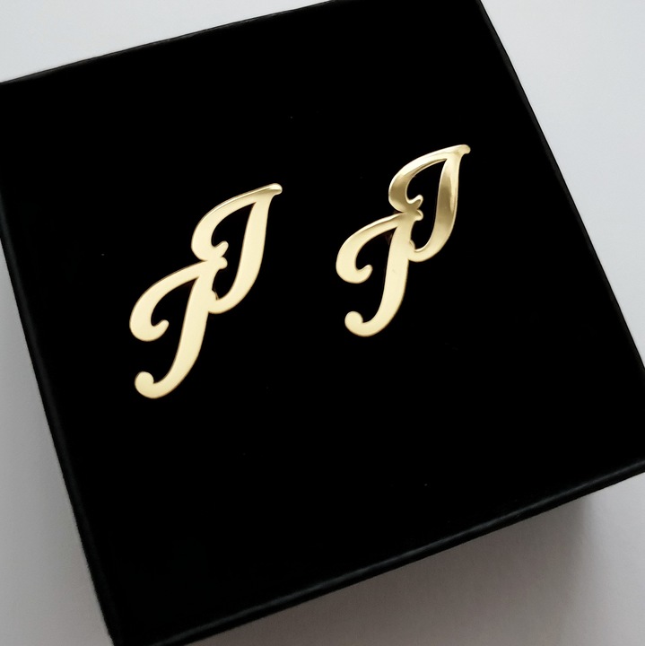 spinki do mankietów z Twoimi Inicjałami - mosiądz