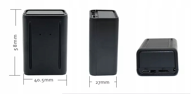 LOKALIZATOR GPS GT20B 3000mAh 40 DNI MAGNES PODSŁUCH APP BEZ ABONAMENTU