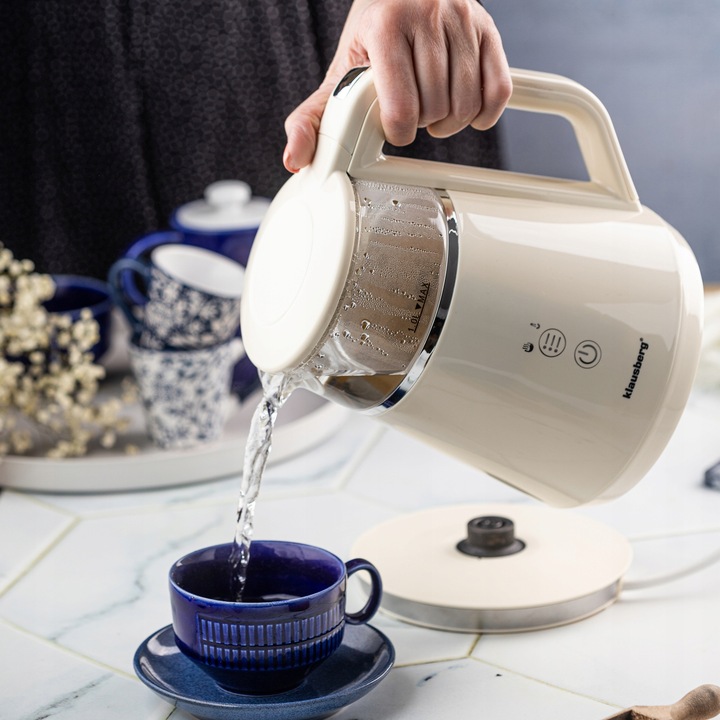 Czajnik elektryczny szklany LED 1L programy temperatury Panel Dotykowy LED