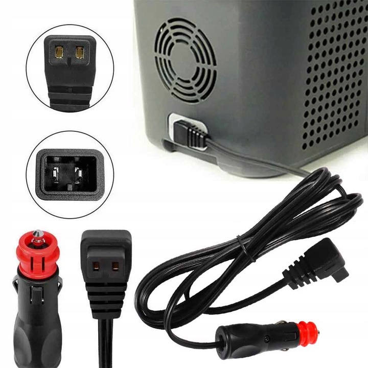 12V 24V KABEL PRZEWÓD DO LODÓWKI TURYSTYCZNEJ 2 METRY MIEDŹ MOCNY SOLIDNY