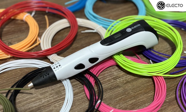 DŁUGOPIS 3D DLA DZIECI WERSJA PRO DRUKARKA MAGICZNY 3D + WKŁADY 160 METRÓW