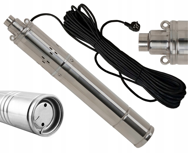 POMPA GŁĘBINOWA ŚRUBOWA DO WODY STUDNI 1800 l/h DIPPER 3" DO PODLEWANIA