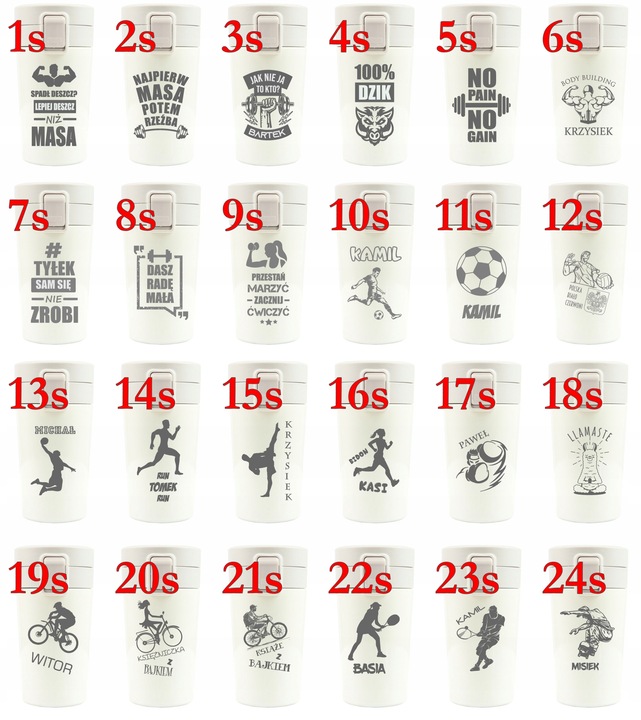 Kubek termiczny 300 ml prezent dla przyjaciółki TERMOS bidon +TWÓJ GRAWER