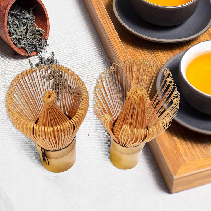 Zestaw Herbata Matcha Japońska Matchy - Miotełka Bambusowa Chasen Chashaku