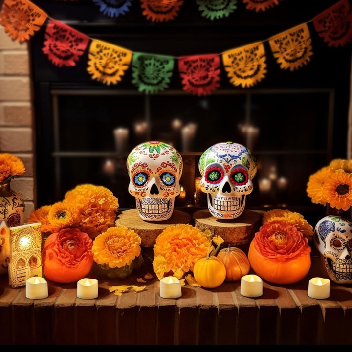 ZESTAW 6 ŚWIEC LED ŁADOWANE Z FUNKCJĄ TIMERA NA BOŻE NARODZENIE I HALLOWEEN