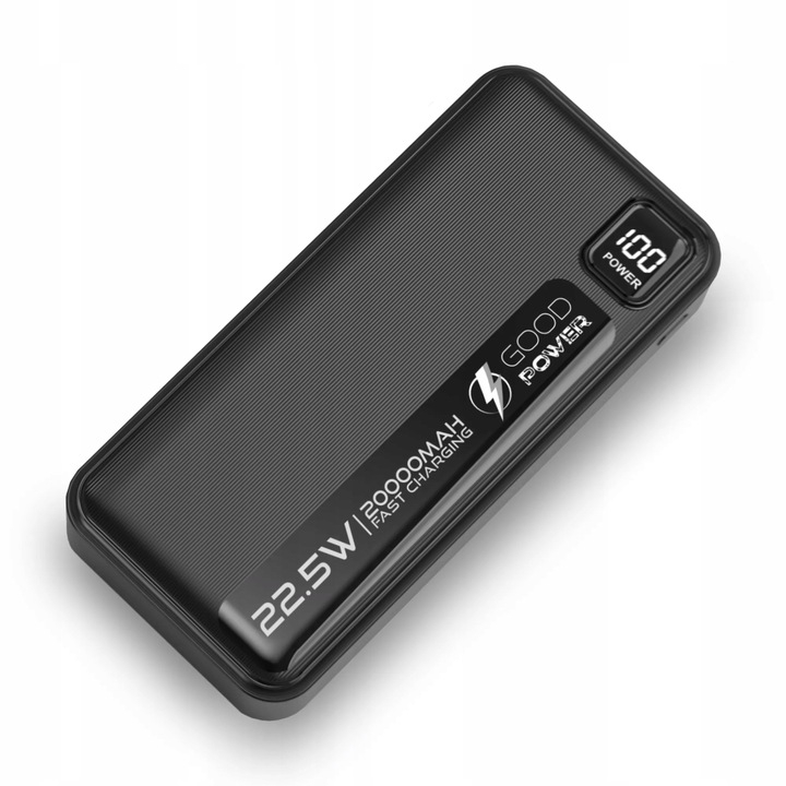 POWERBANK 20000mAh 22,5W DUŻA POJEMNOŚĆ + KABEL USB-C 60W GOODPOWER