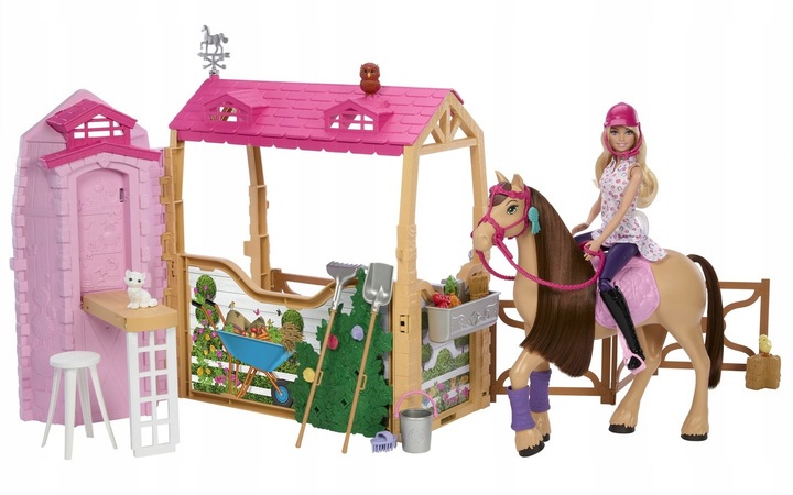 Barbie Stadnina dla Koni Mattel JDN43 Mysteries The Great Horse Chase