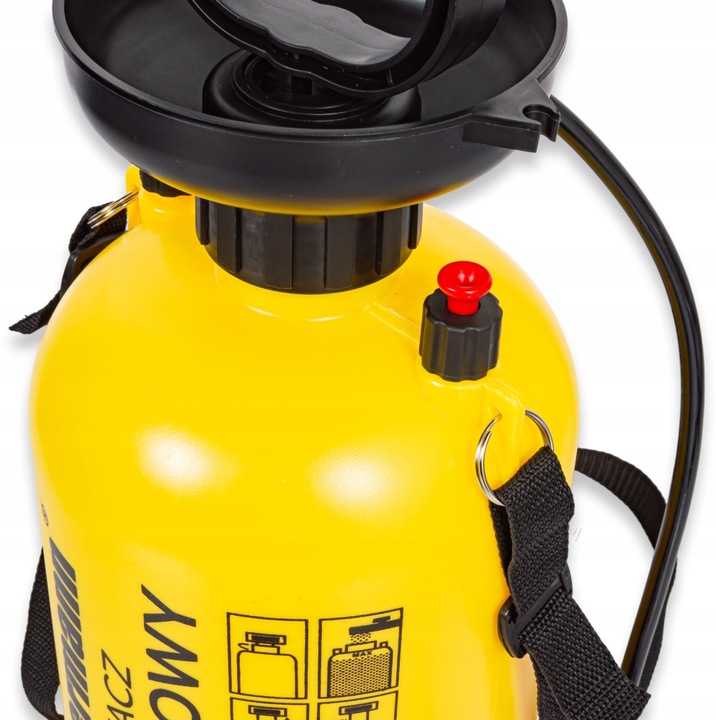 RĘCZNY OPRYSKIWACZ CIŚNIENIOWY SPRYSKIWACZ DUŻA POJEMNOŚĆ 5L REGULACJA DYSZ