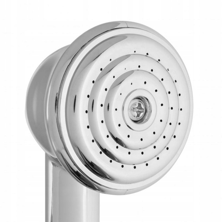 Bateria wannowa z prysznicem ścienna retro dwuuchwytowa kran do wanny chrom