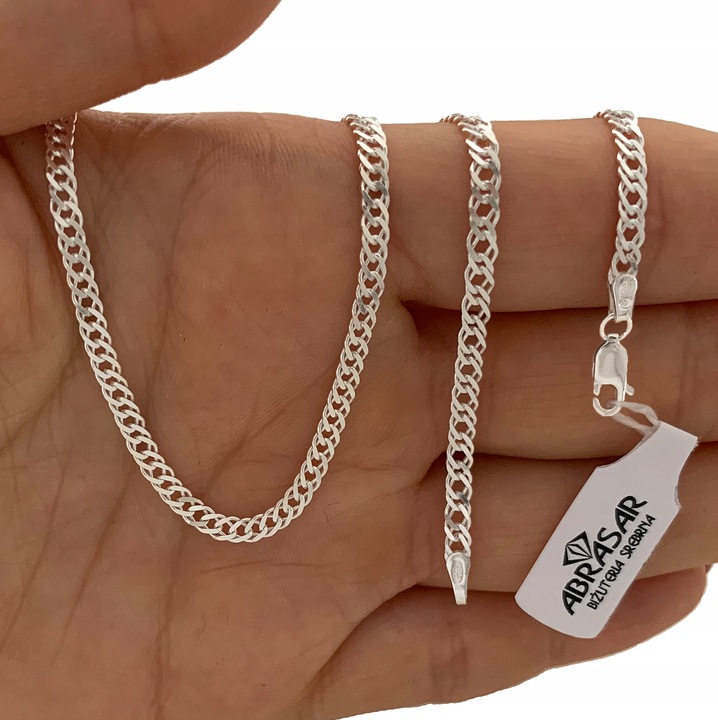 ŁAŃCUSZEK SREBRNY MĘSKI ROMBO 030/50cm SREBRO 925 DLA NIEGO NA PREZENT